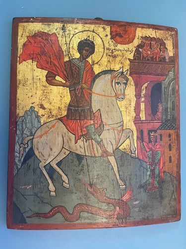 George and dragon icon - and,