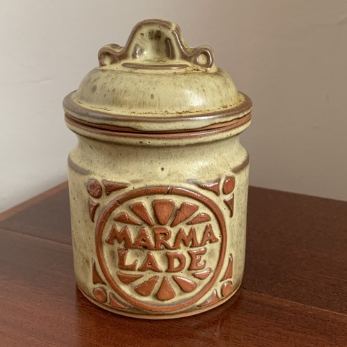 Tremar pottery marmalade pot - marmalade,
