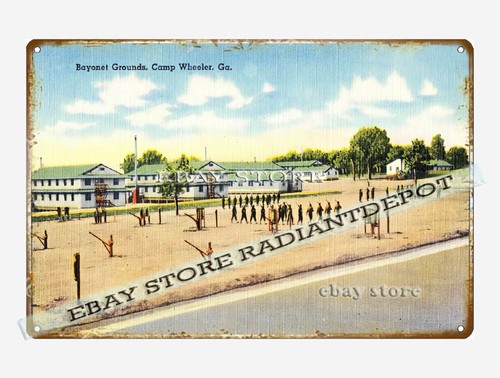 Tin sign 1930s 40s - 1930s-40s, bayonet