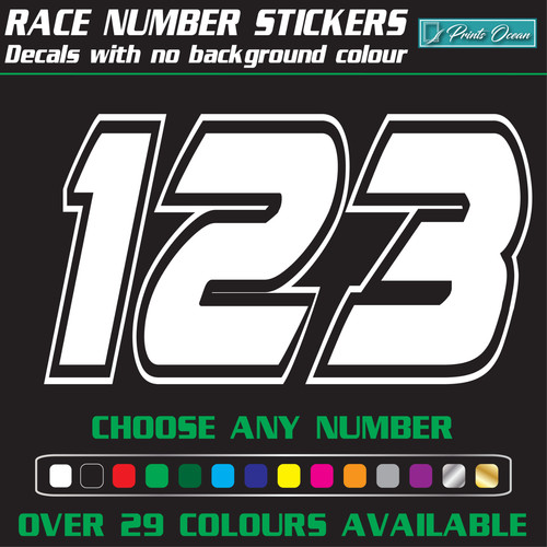 Custom racing numbers - 3,