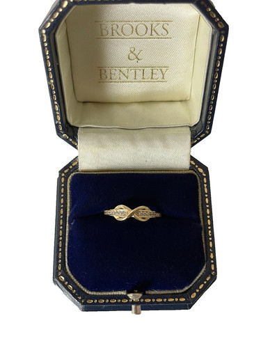 9ct gold infinity knot ring - infinity,