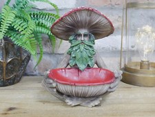 Mushroom Man Garden Ornament Greenman Tree Man Statue Outdoor Garden Decor