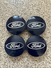 Set Of Ford Focus Mondeo Blue 59mm Alloy Wheel Centre Caps x4 Genuine ST225 ST24
