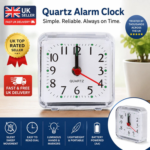 Small silent alarm - silent, clock
