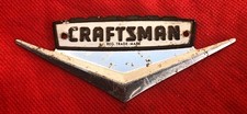 VINTAGE SEARS CRAFTSMAN CROWN V LOGO TOOL BOX EMBLEM FROM A CRAFTSMAN TOOL BOX