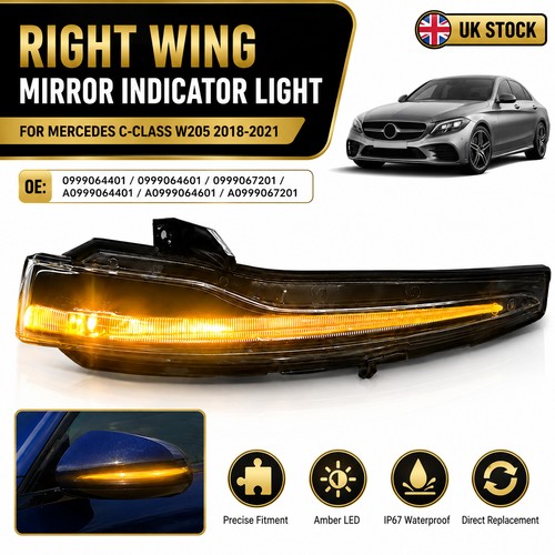 Right led wing mirror - right,