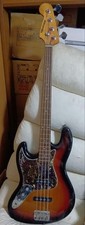 K-ON Akiyama Mio Model Left Handed Jazz Electric Bass Guitar Sunburst