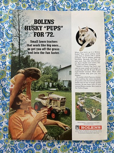 Vintage 1972 bolens husky pups - vintage,