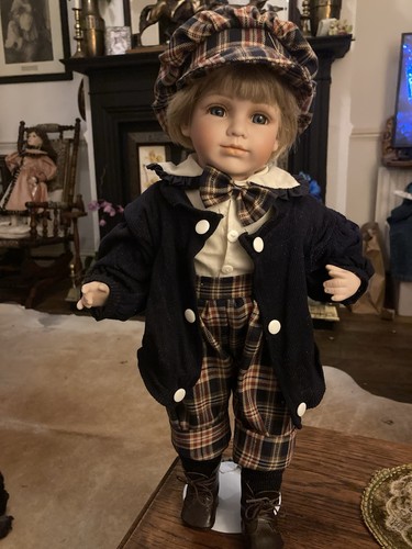 Alberon porcelain boy doll - porcelain,