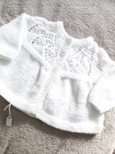 0-3 mons. Girls' Hand-knitted