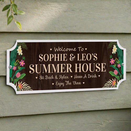 Summer house sign for - summer, home