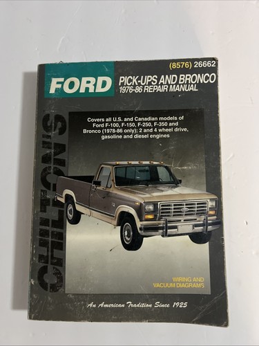 Vintage chilton ford - chilton, pick-ups