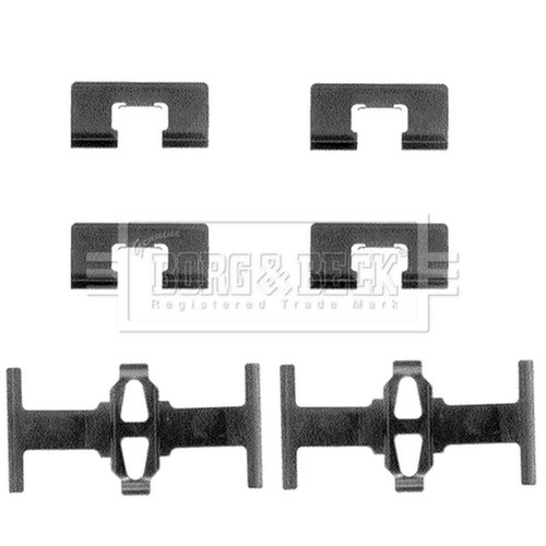 Brake pad fitting kit - pad, for