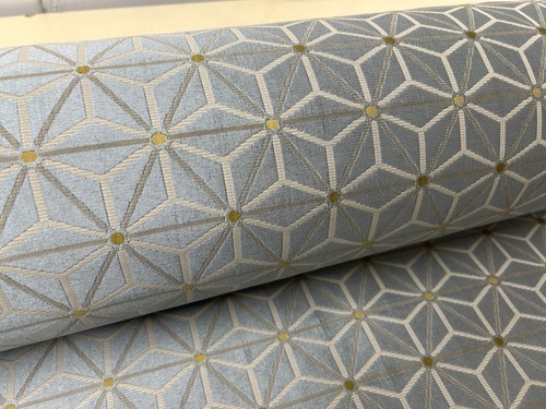 Damask grey geometric curtain - grey,