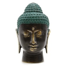 Large Antiqued Brass Buddha