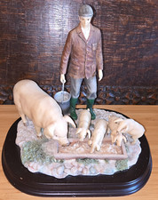 LOVELY Leonardo Collection Farmer Feeding Pigs