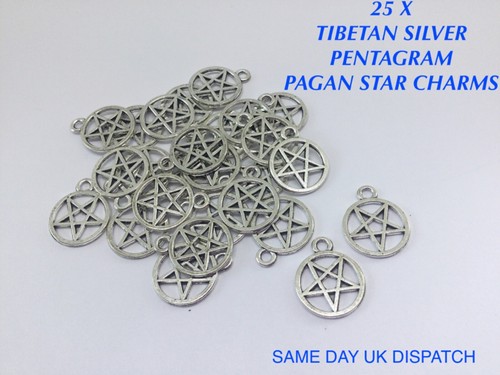Tibetan metal pentagram - tibetan,