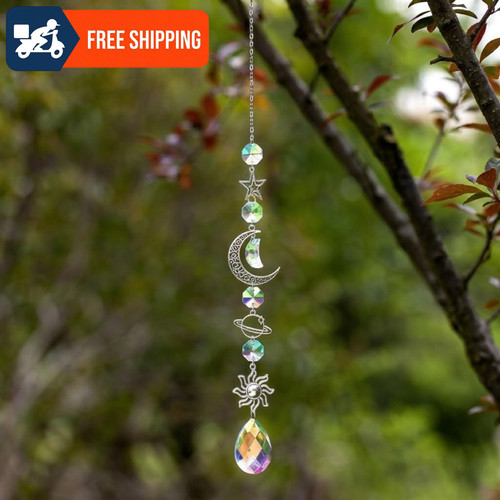 Star moon sun suncatcher patio - star,
