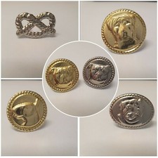 12 x Dog button decoration