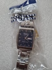 Philip Persio Stainless Steel Blue Dial Watch, Day/Date. New with tags 
