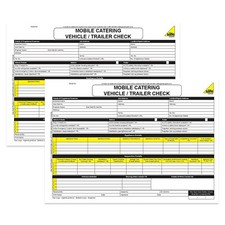 GAS ENGINEER SAFETY CHECK 2 x 50 SET PADS VEHICLE TRAILER INSPECTION CERTIFICATE