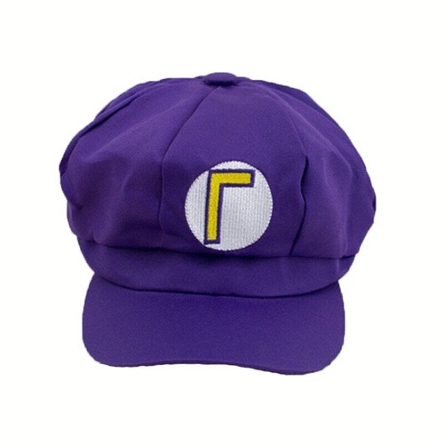 Purple waluigi cap fancy dress - purple,