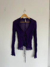 Rat & boa purple sheer blouse