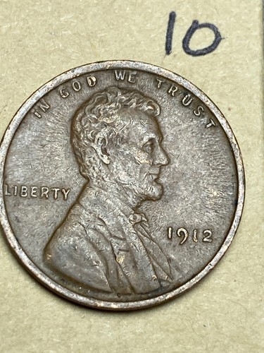1912 lincoln wheat cent - (p),
