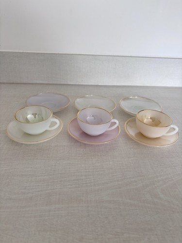 Vtg set french arcopal - vtg,