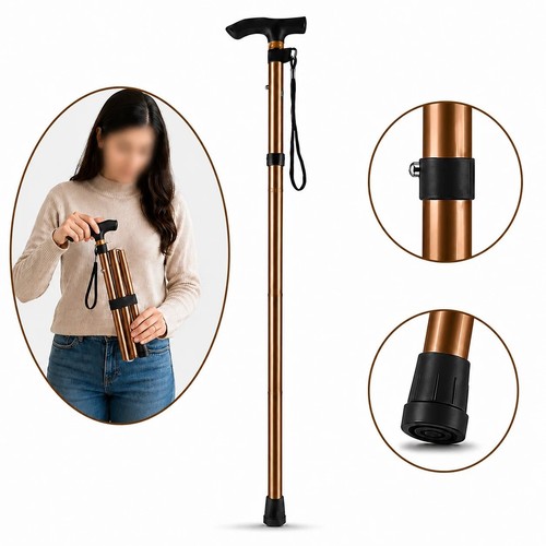 Adjustable folding walking - folding,