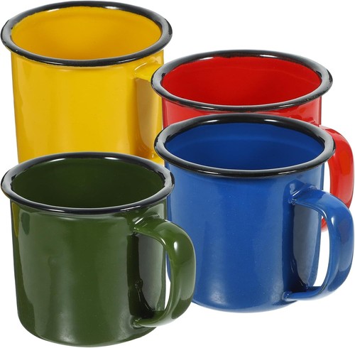 Pack enamel mugs bundle x - 4,