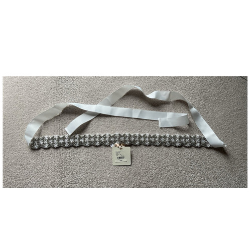 Ivory crystal bridal - ivory, sash
