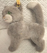 Vintage Steiff Gray/White