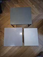 Vintage habitat tables - set of 3 tables that fit neatly together