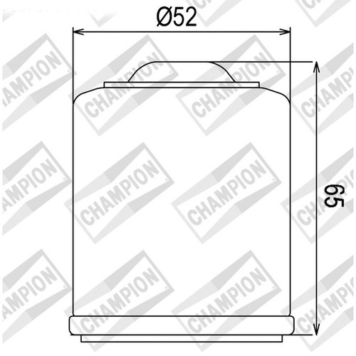 Oil filter champion cof083 - filter,