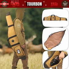 TOURBON Canvas Gun Slip Padded Case Ammo Pouch Soft Bag fit for Rifle With Scope