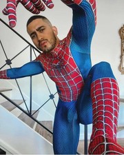 Mens Spiderman Blue Zentai