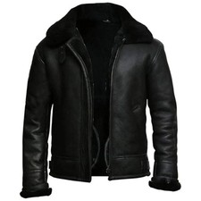 Men's Black Bomber Aviator B3