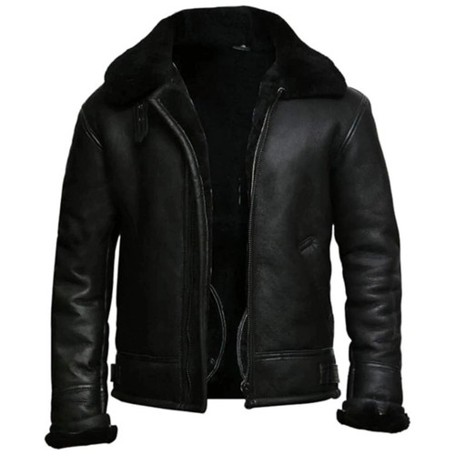 Men black bomber aviator b3 - bomber,