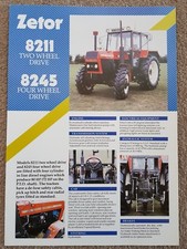 ZETOR 8211 8245 TRACTOR SALES