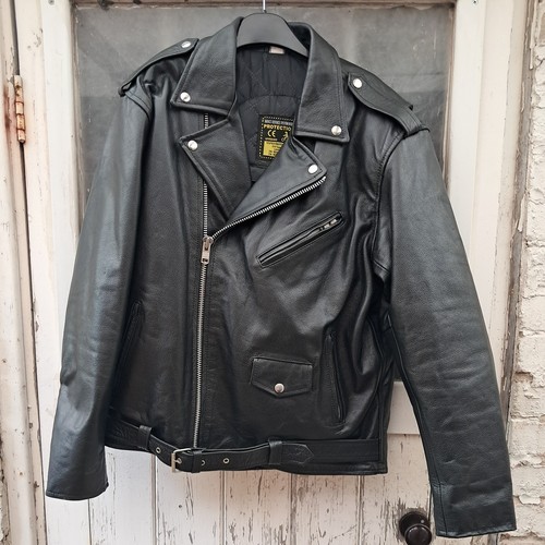 Black leather - 42-44",