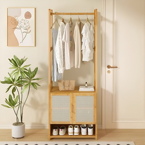 Wooden clothes rail shoe - wooden,