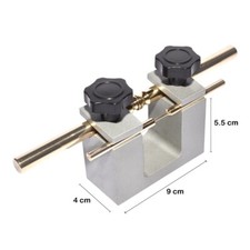 Dop Transfer Jig 4 - 14 mm Lapidary Faceting Machine Two Hole 90° Degree V FS