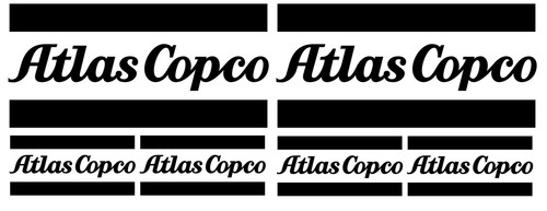 Atlas copco compressor - atlas, decals