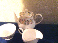 Colclough Hedgerow 3 Piece Tea set