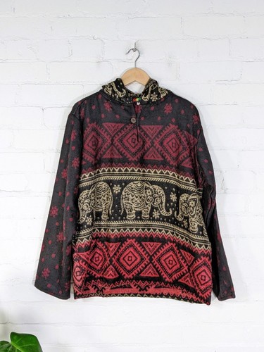 Gringo elephant hoodie - elephant, hippie