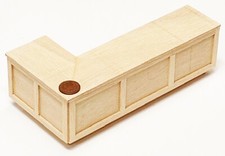 Dolls House Wood Bar Counter