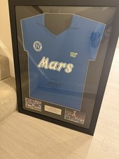 Diego Maradona Napoli Framed