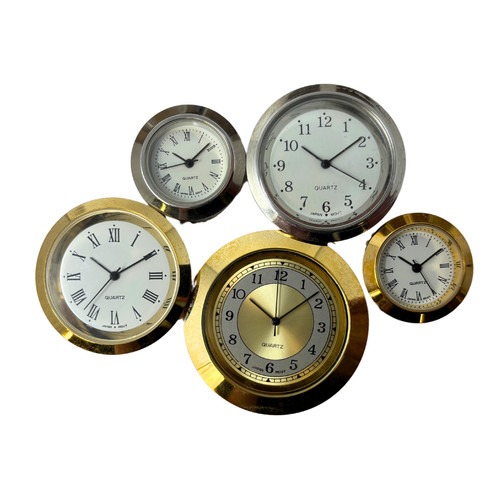 Clock head round insert - clock,