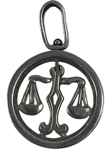 Solid silver libra justice - solid,